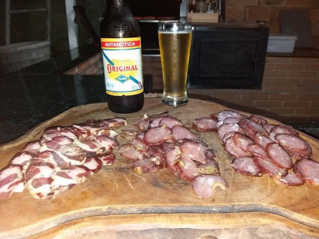 Salame — foto enviada por cliente Lá da Roça